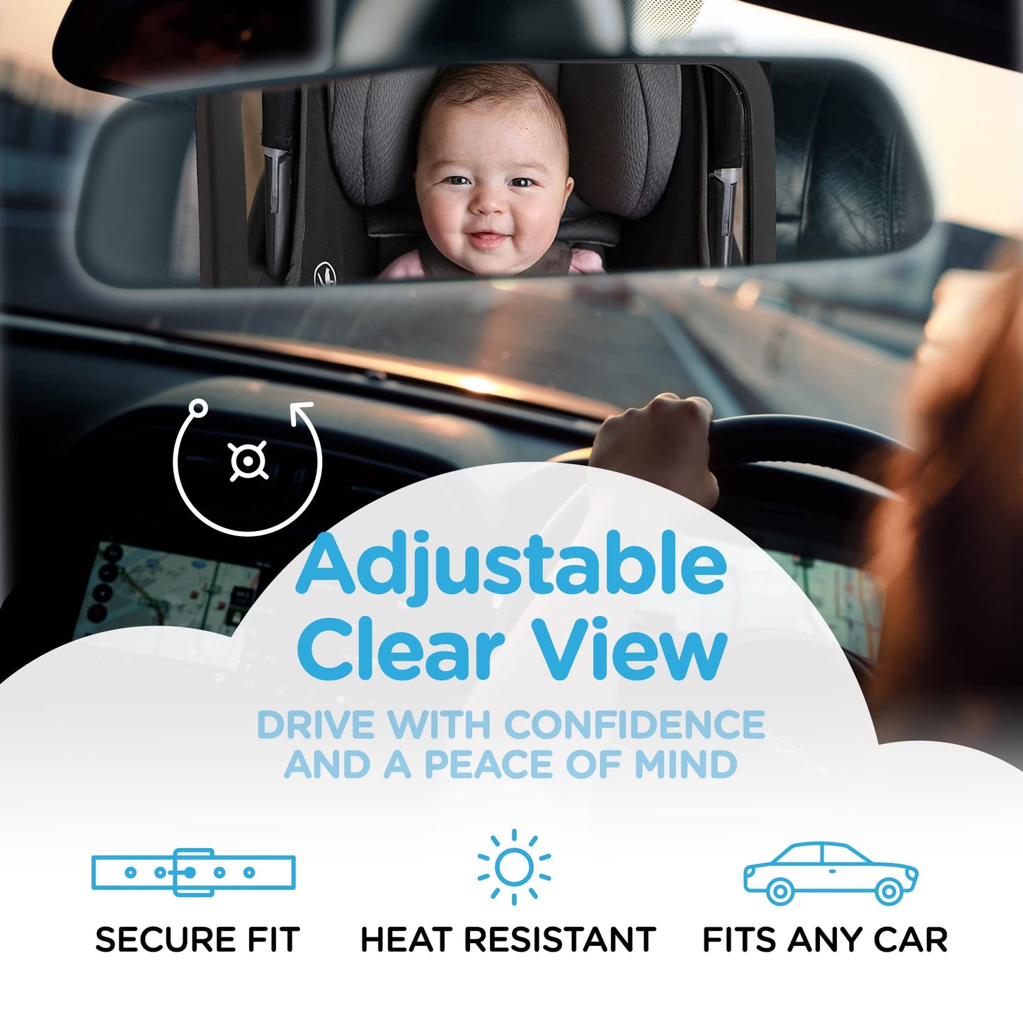 Leo&Ella Home - The Ultimate Baby Car Mirror and Monitor Solution