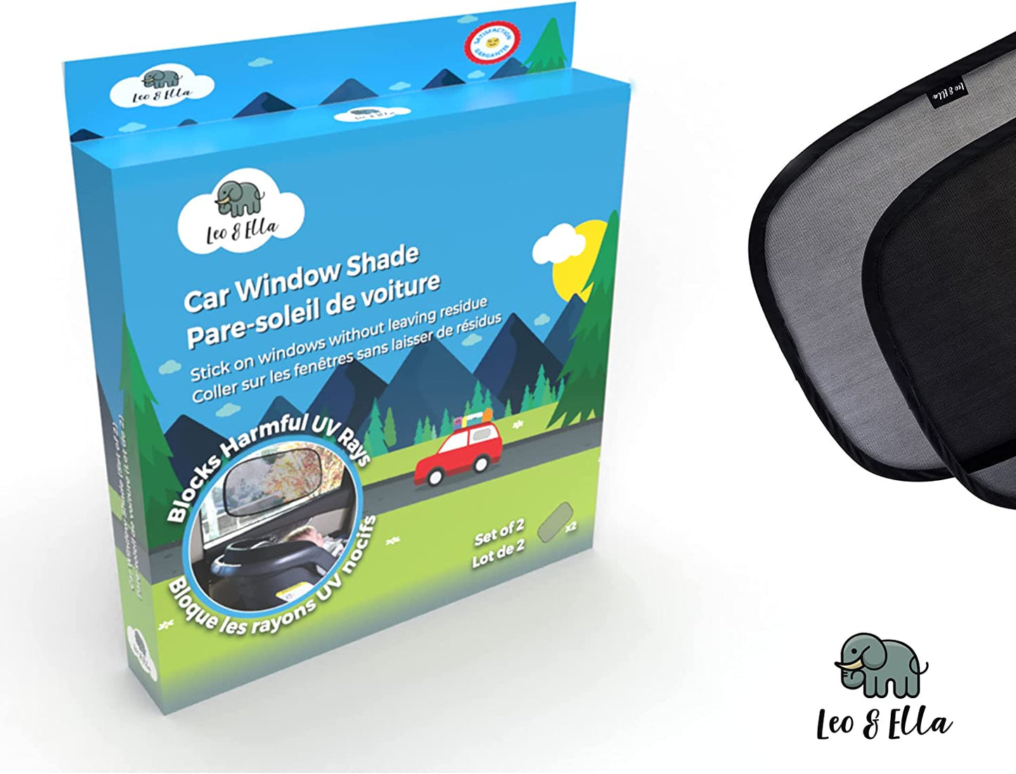 Leo&Ella Car Window Shade - (2 Pack)